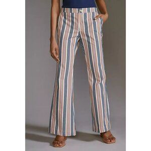 Anthropologie Striped Multicolor Wide-Leg Pants